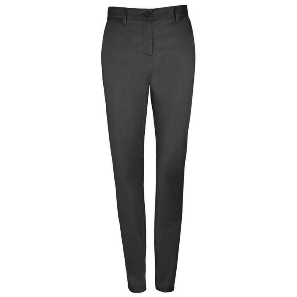 SOLS Womens/Ladies Jared Stretch Suit Trousers / Black
